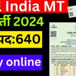 Coal India MT Vacancy 2024