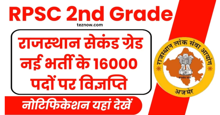 RPSC 2nd Grade Teacher Vacancy 2025